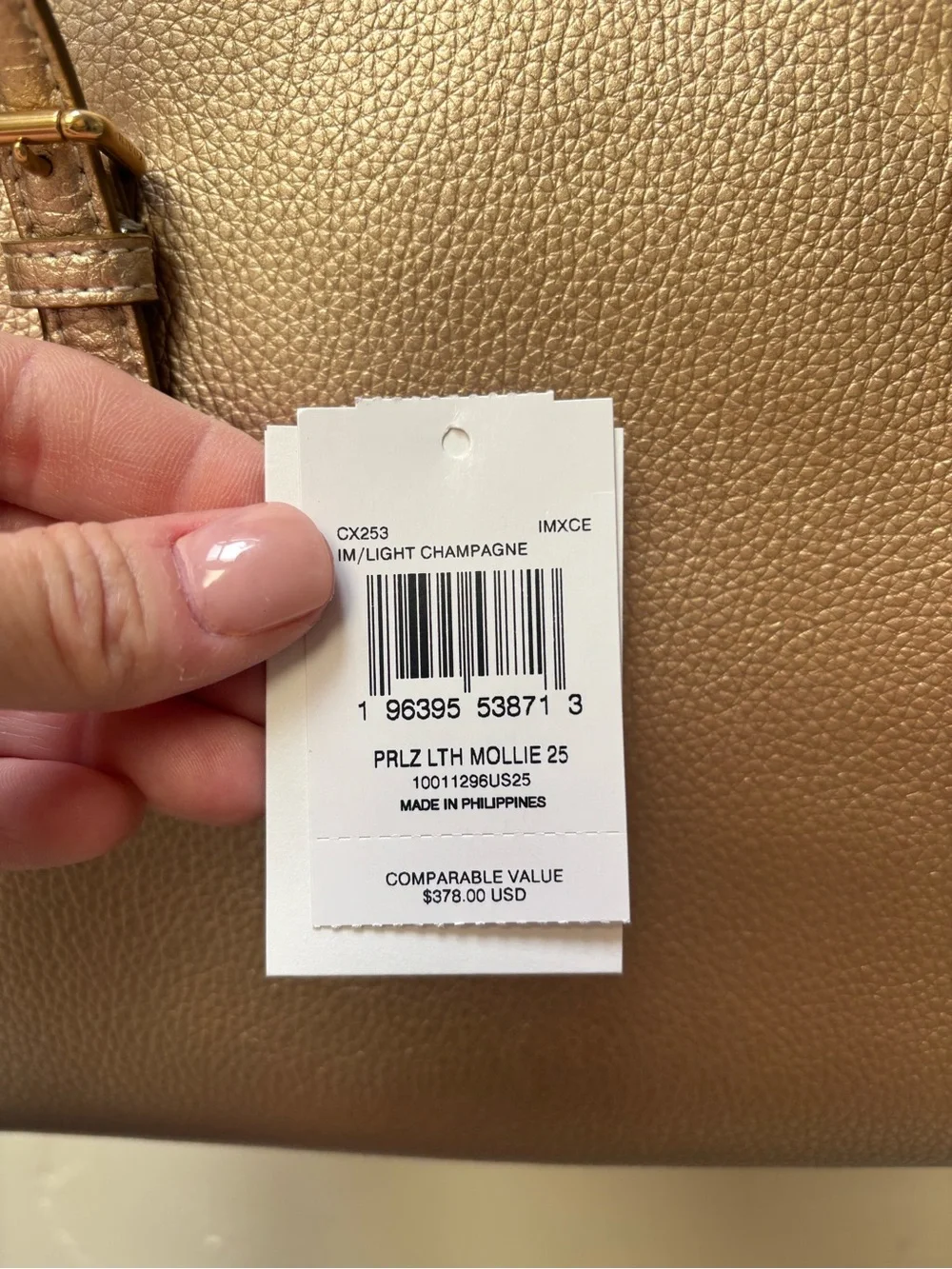 Coach Metallic Tote with Star Charm